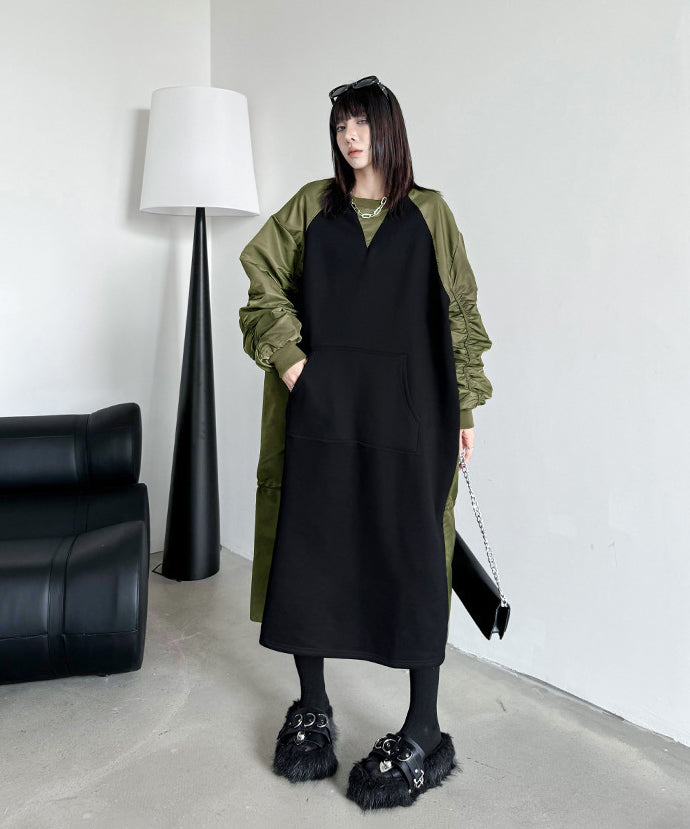 gathered sleeve dress