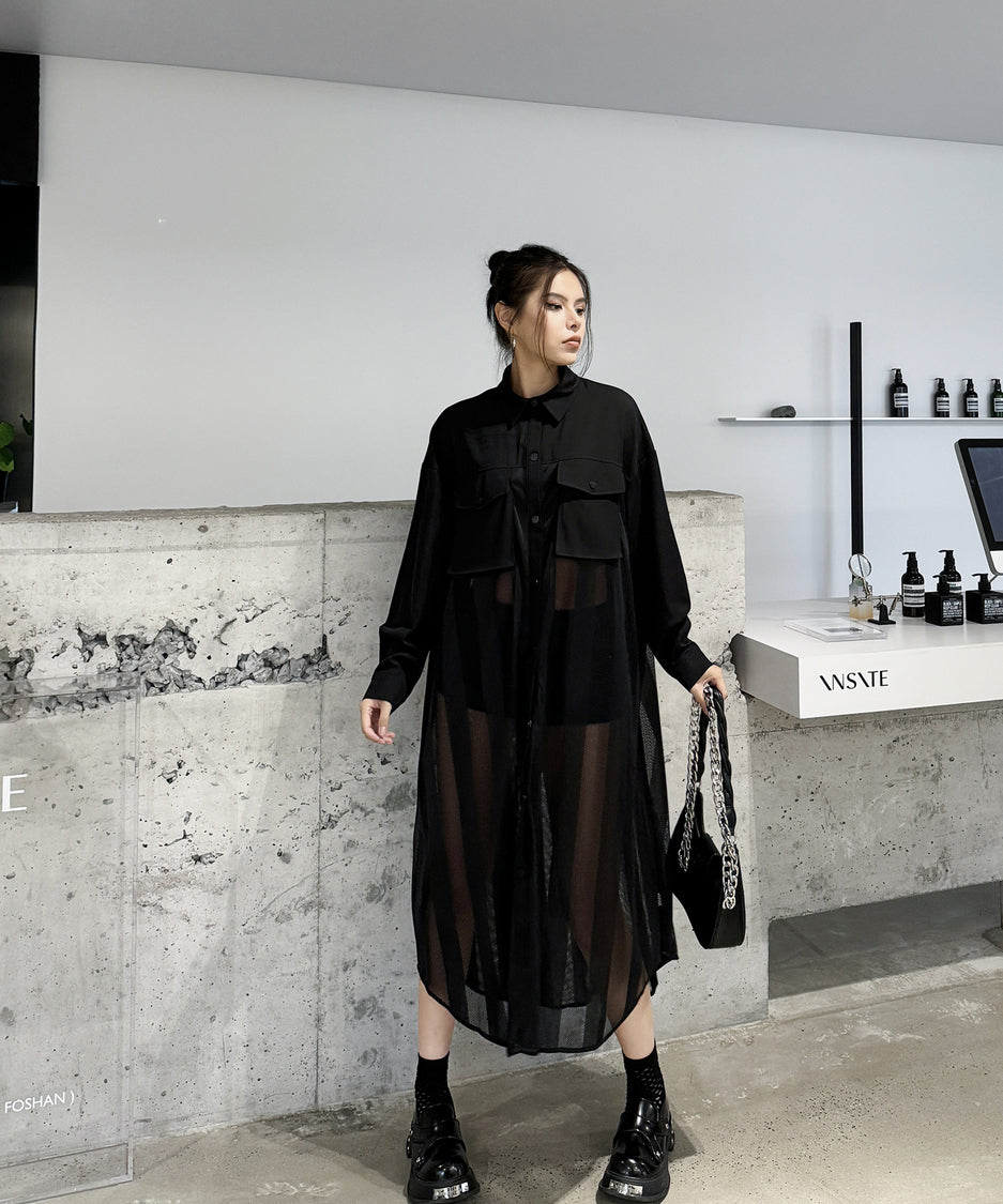 splicing lace dress