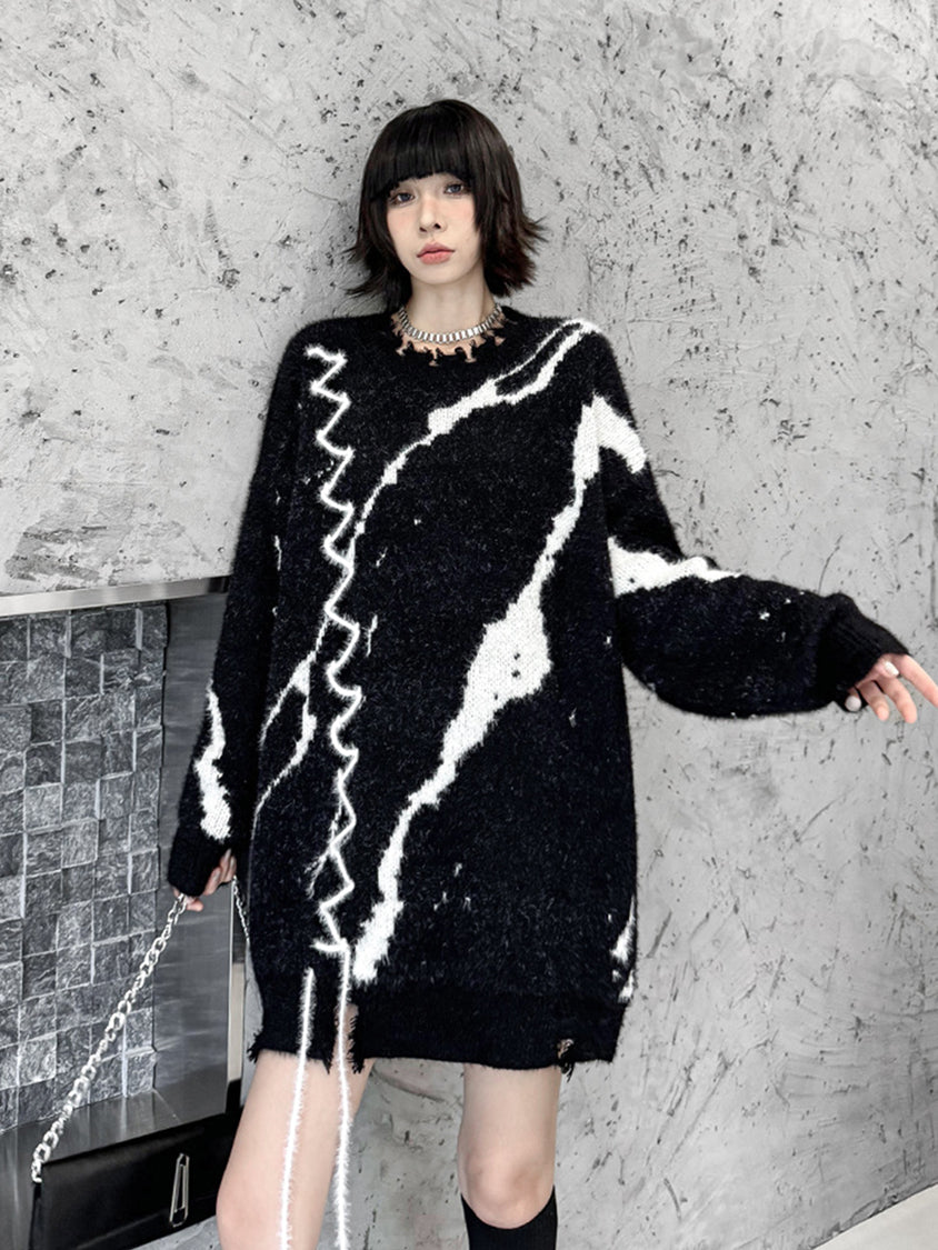 ライトニングレースセーター – Apiz