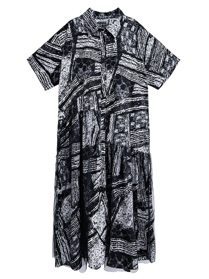 Graphic Drop Shirt Dress