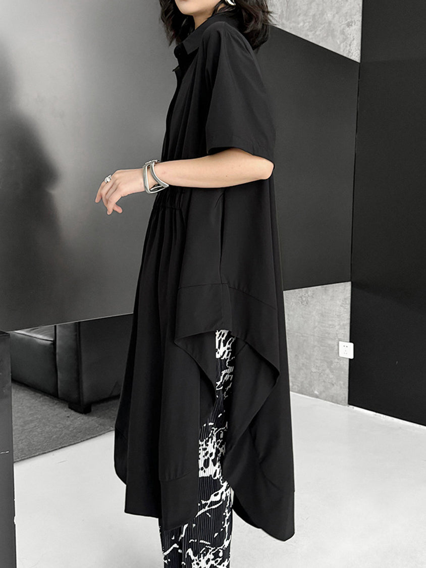 Balloon cut long blouse