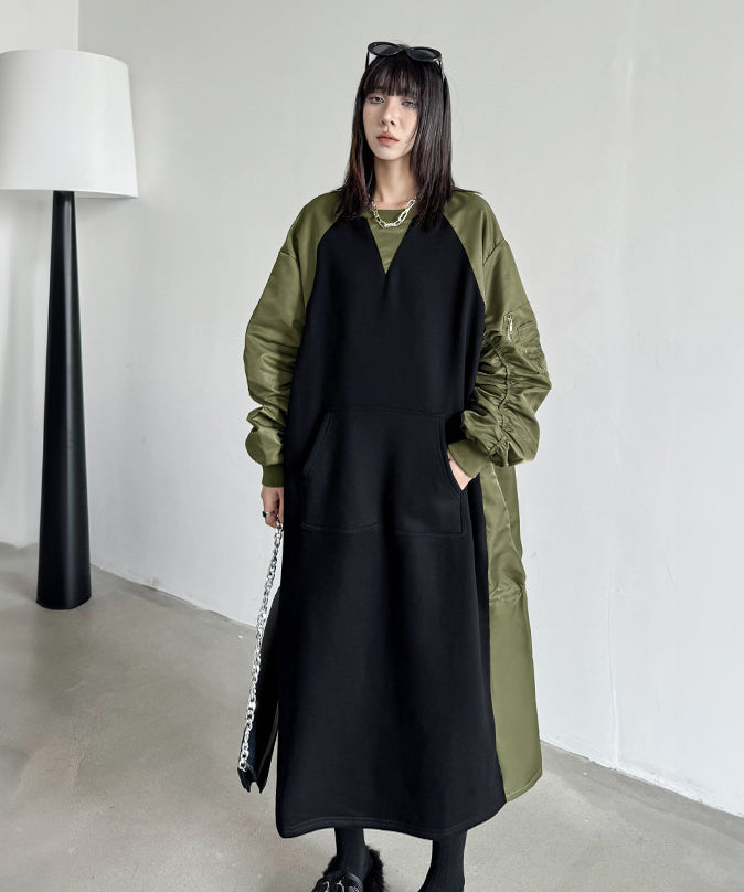 gathered sleeve dress