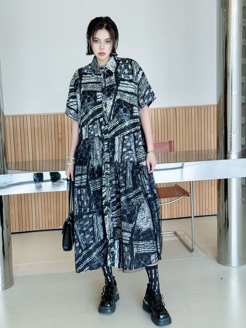 Graphic Drop Shirt Dress