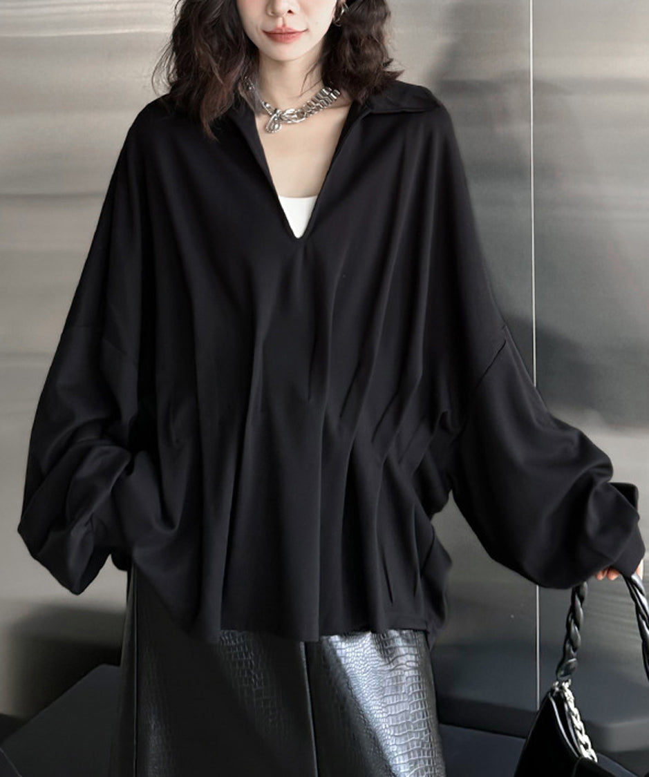 V-neck dolman sleeve top