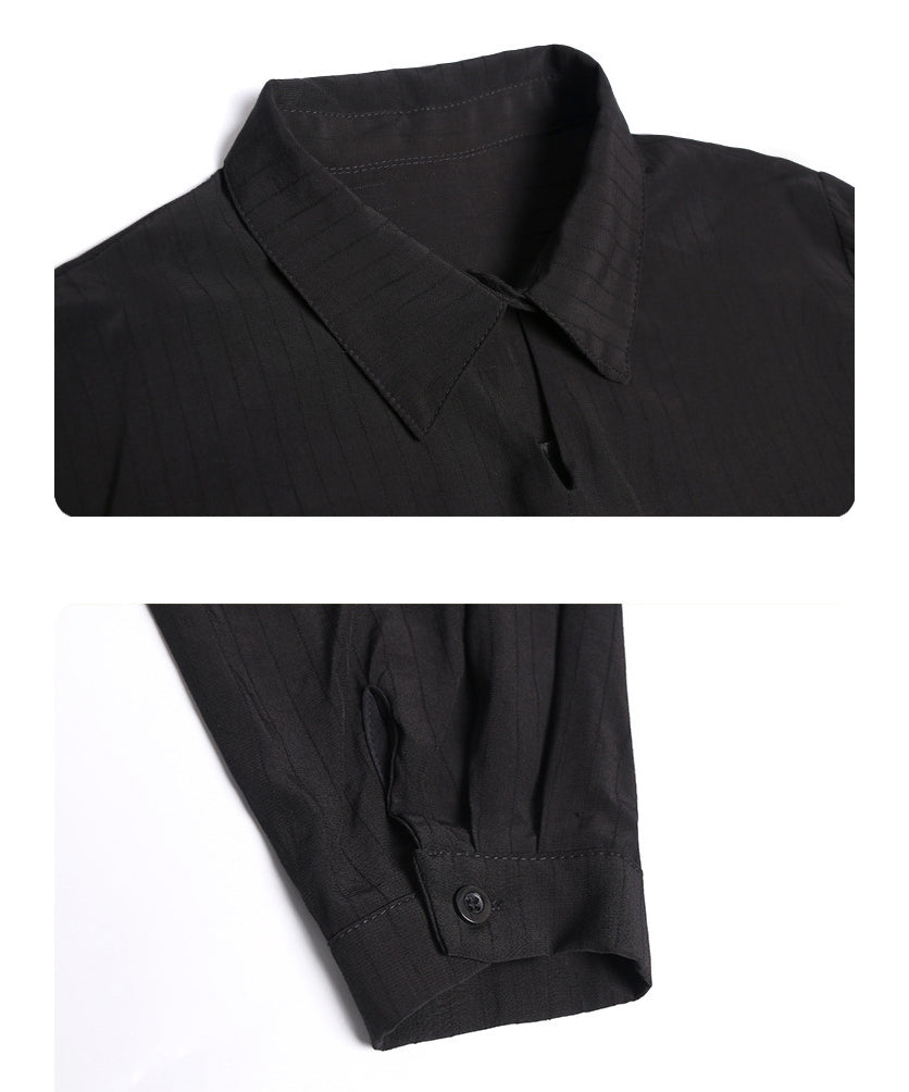 Center slit top and pants