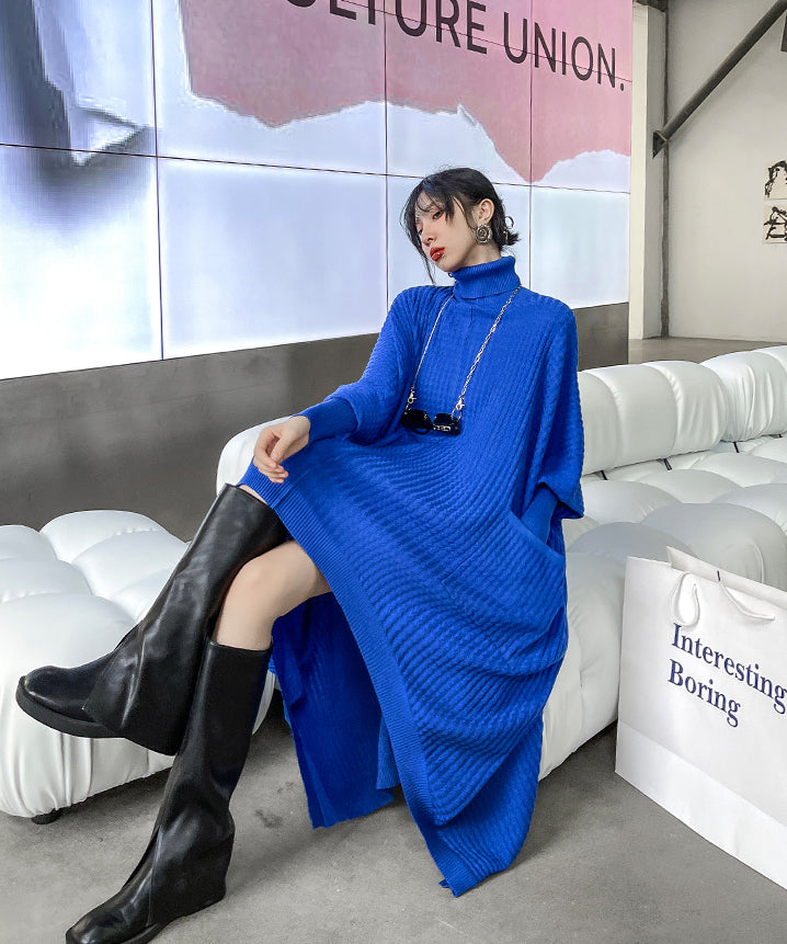 Bat sleeve knit dress
