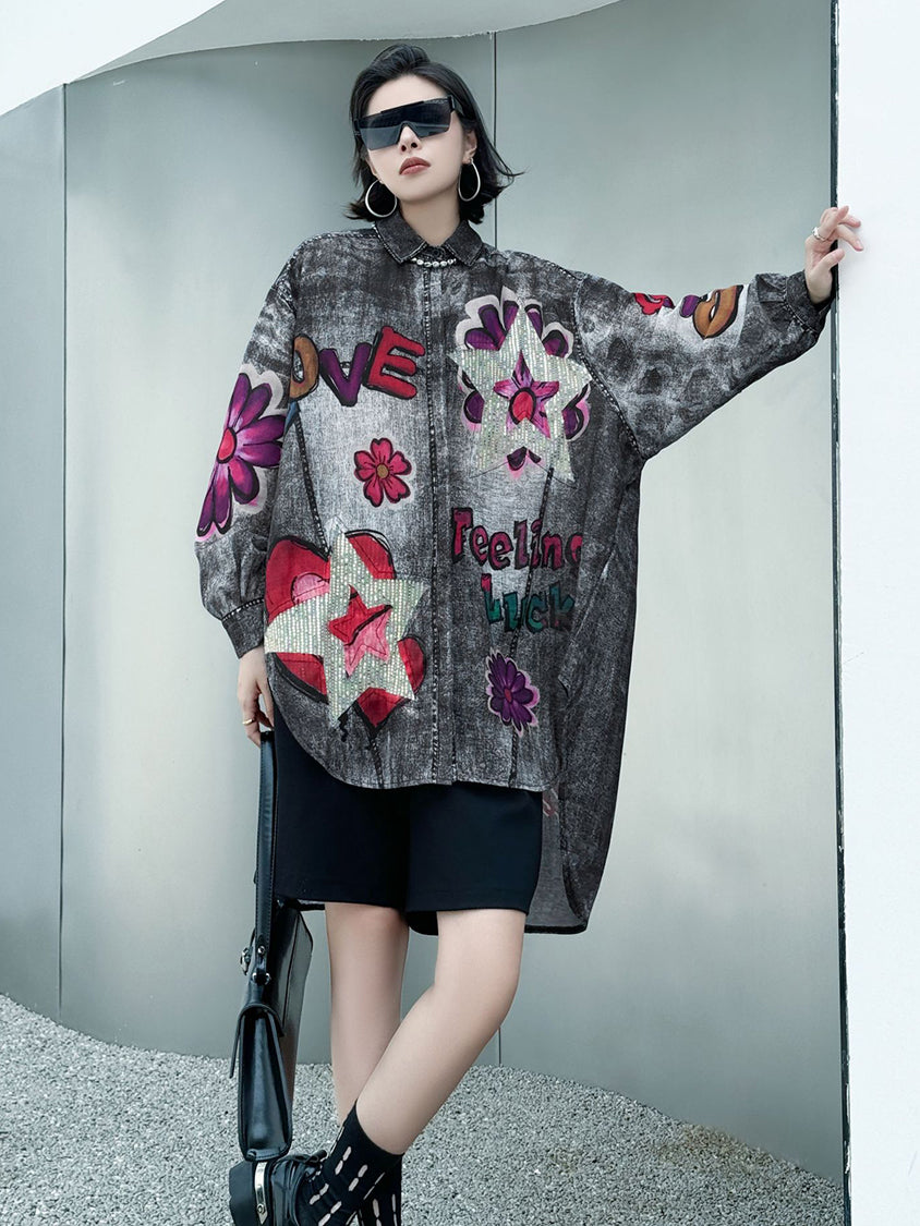 Feeling Lucky Flower Blouse