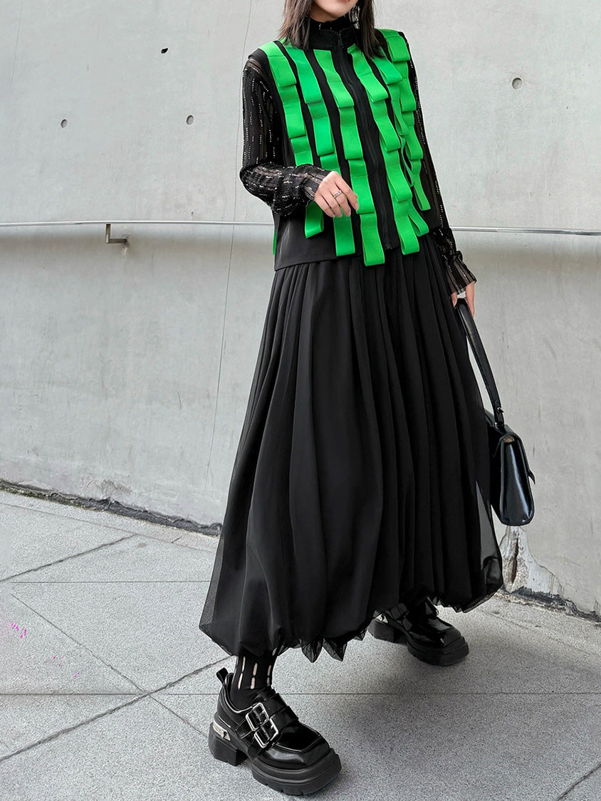 グリーンストラップベスト＆メッシュスカートシリーズ