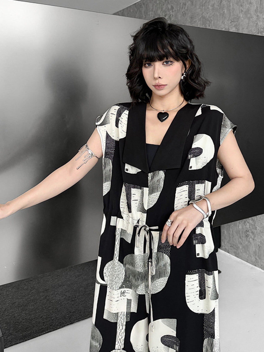 Monochrome Geo Jumpsuit