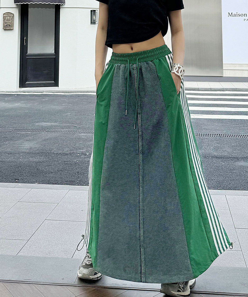 Sideline denim skirt
