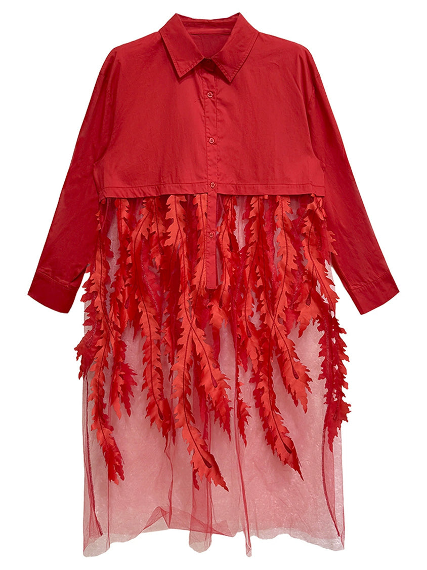 リーフテクスチャードレス