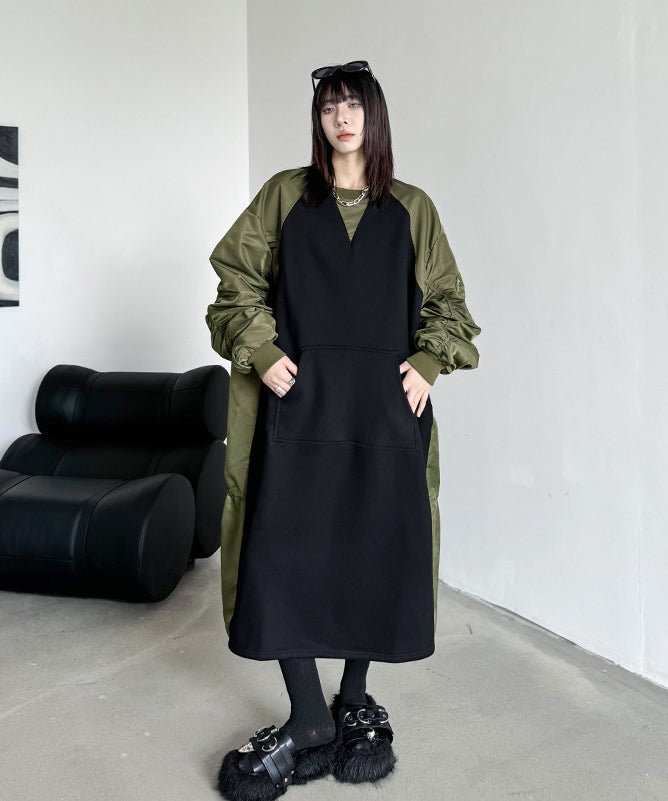 gathered sleeve dress