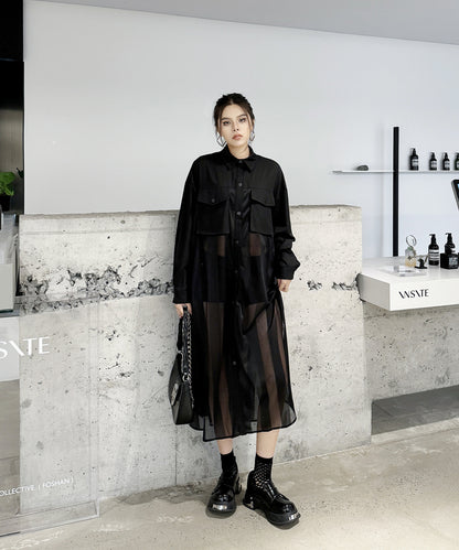 splicing lace dress