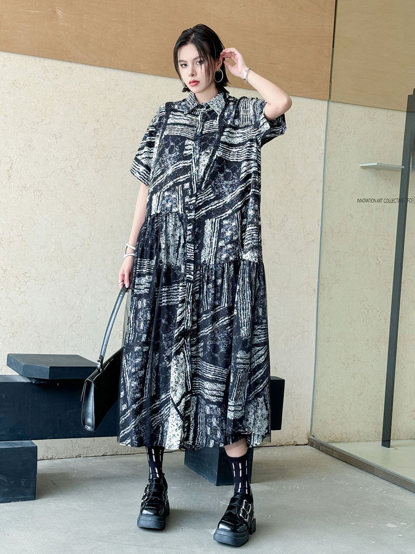 Graphic Drop Shirt Dress