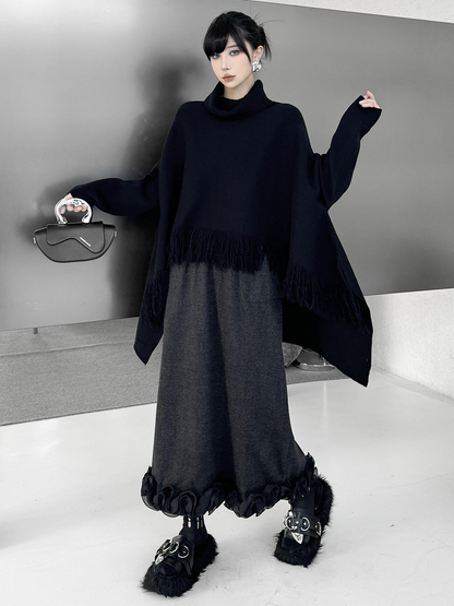 Mesh stitch top and skirt