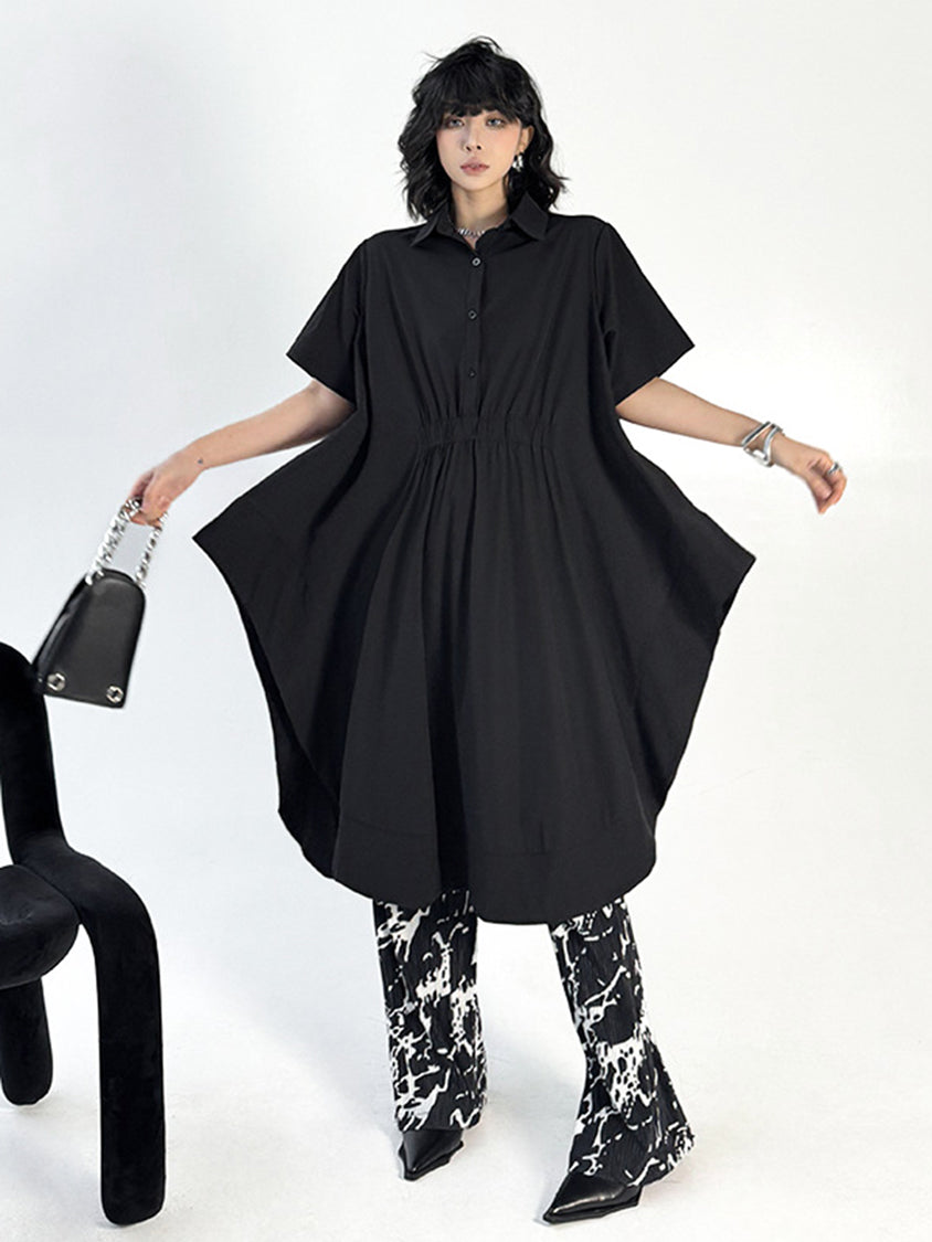 Balloon cut long blouse