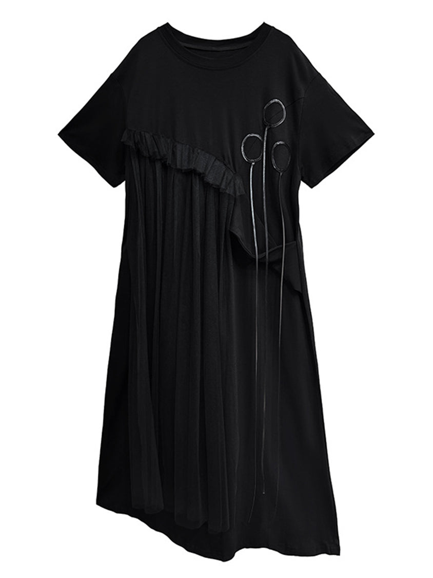 fringe draped dress