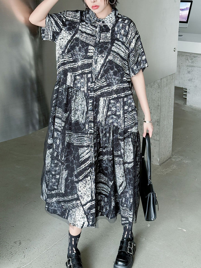 Graphic Drop Shirt Dress
