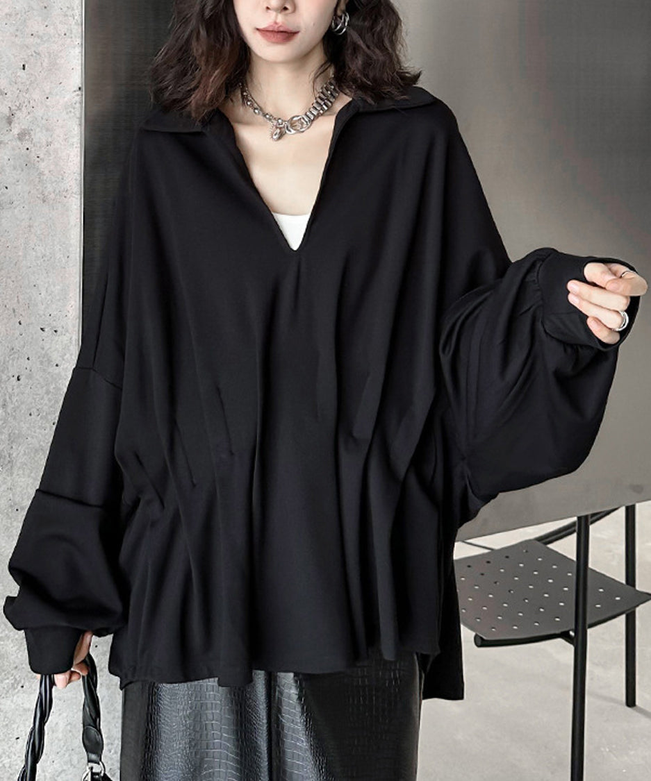 V-neck dolman sleeve top