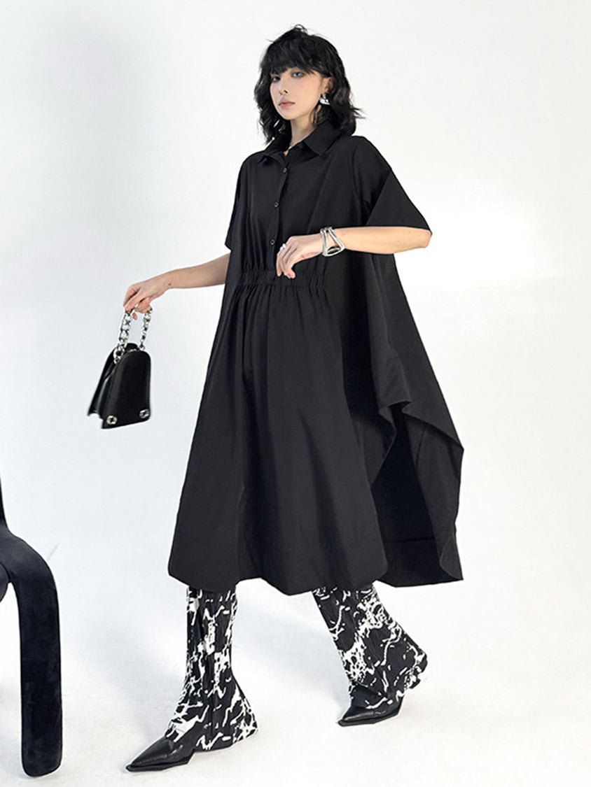 Balloon cut long blouse