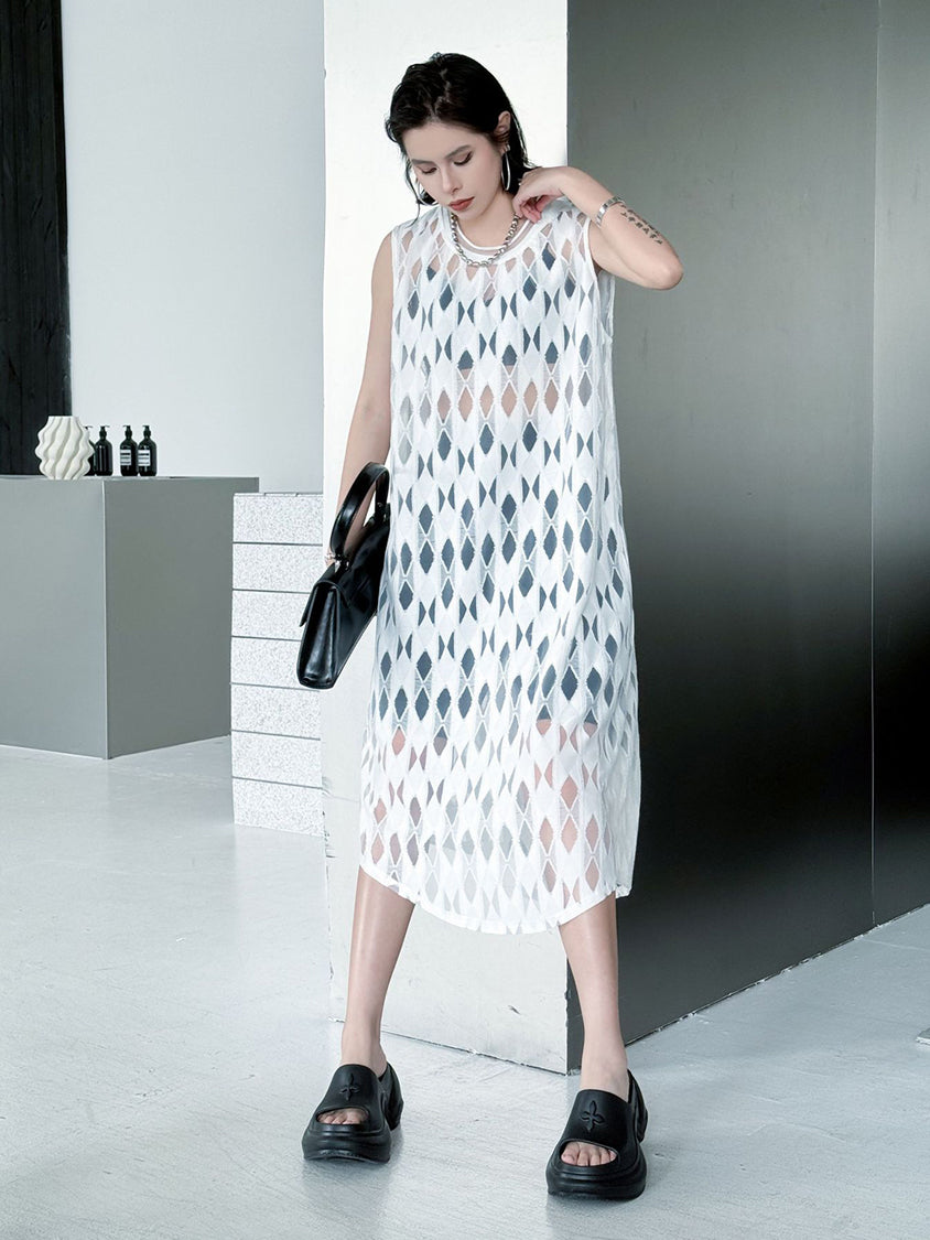 Diamond Mesh Dress