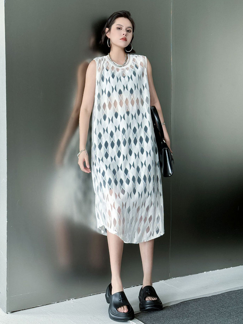 Diamond Mesh Dress