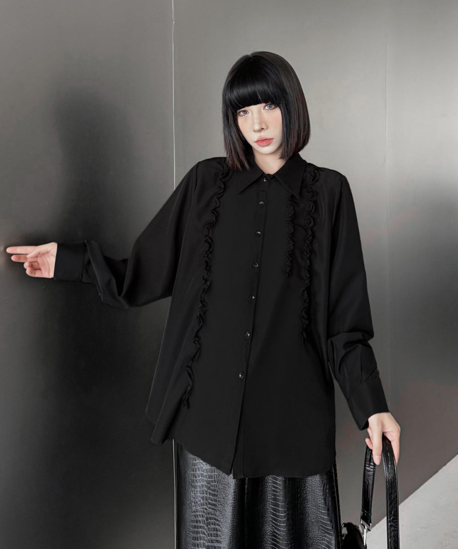 Frill line blouse