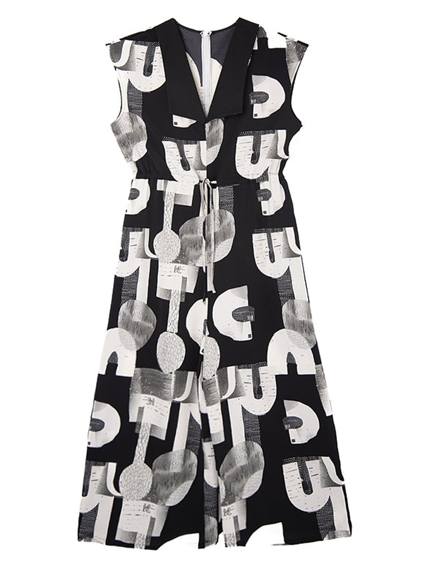 Monochrome Geo Jumpsuit