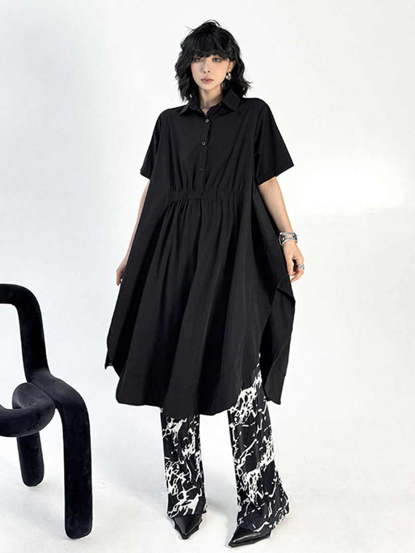 Balloon cut long blouse