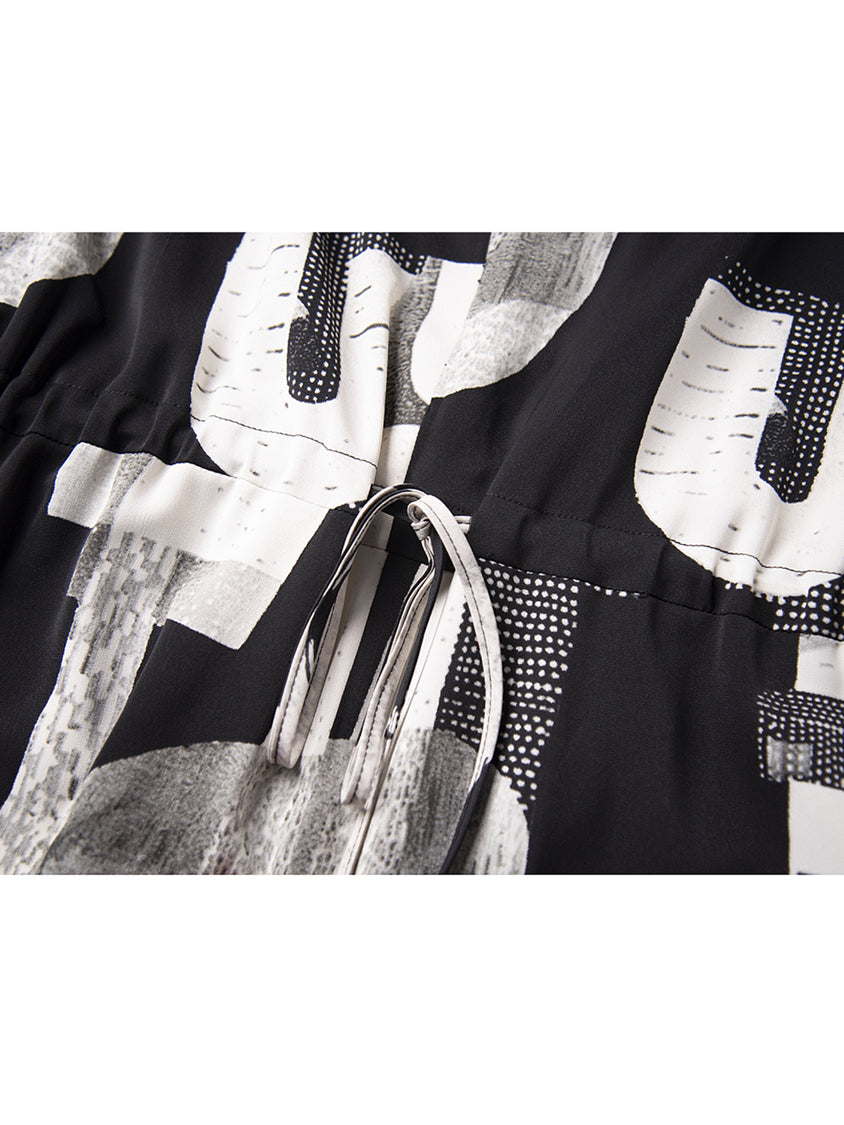 Monochrome Geo Jumpsuit