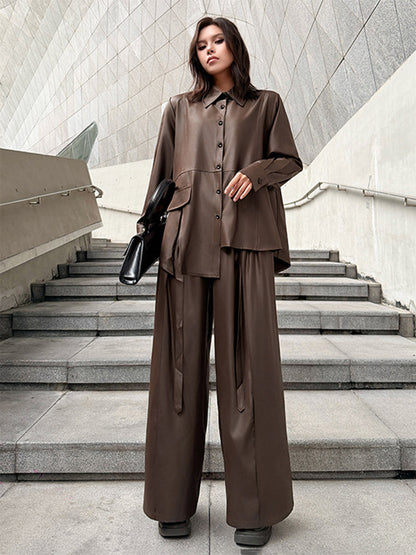 Mesh stitch top and skirt