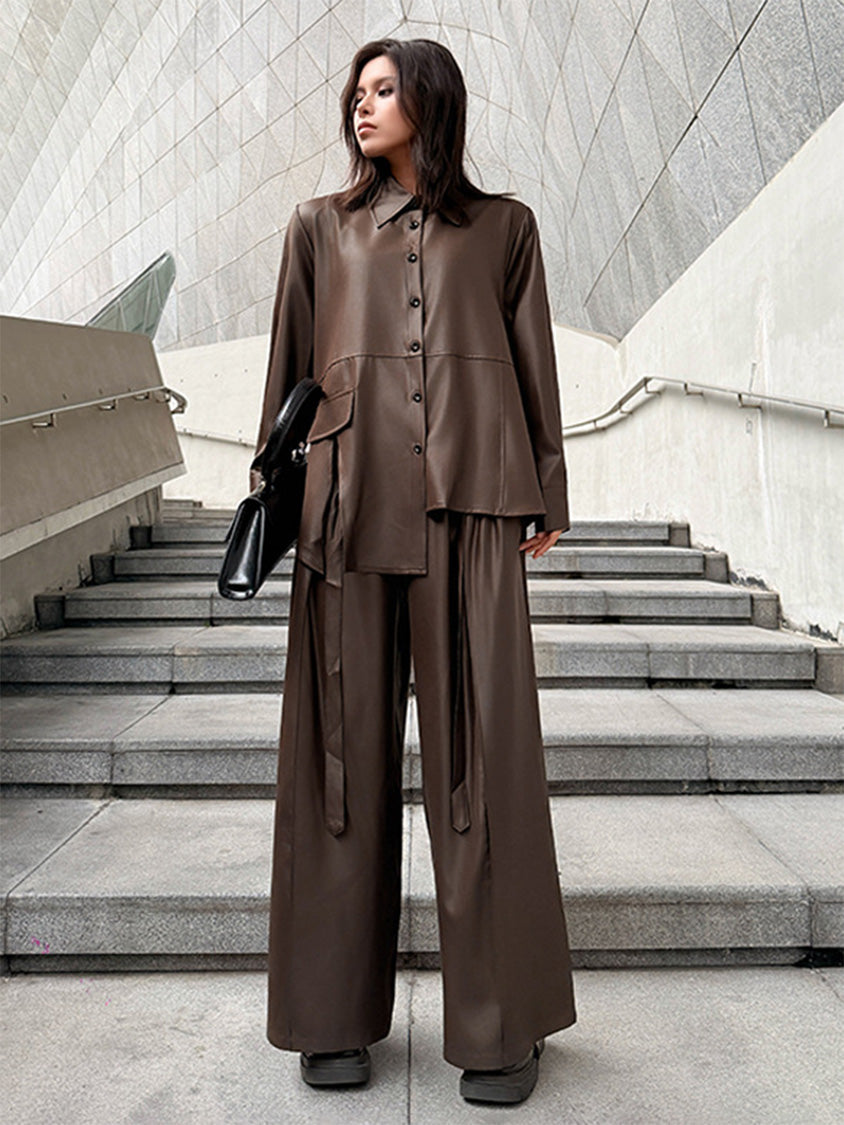 Mesh stitch top and skirt