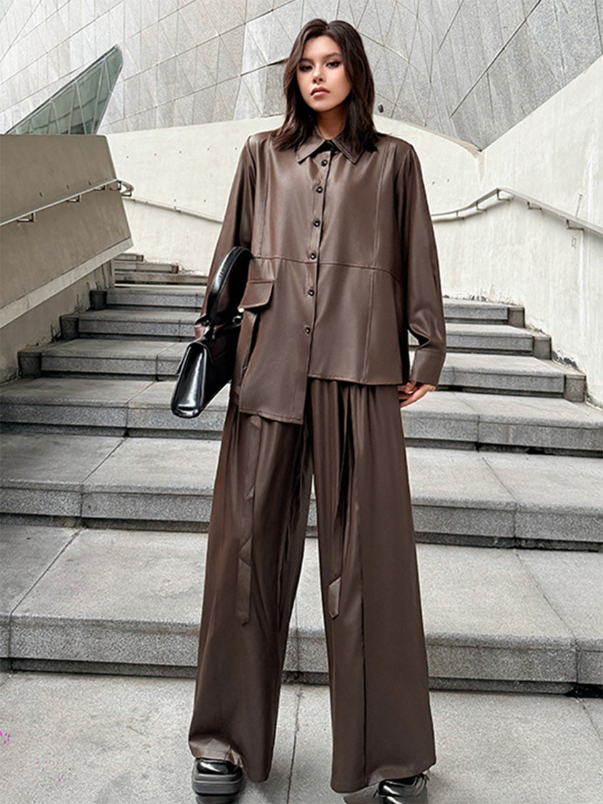 Mesh stitch top and skirt