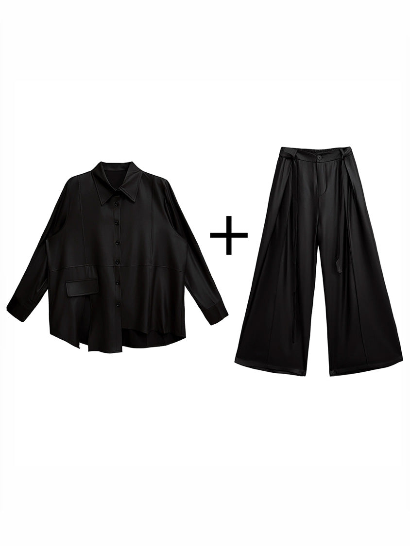 Mesh stitch top and skirt