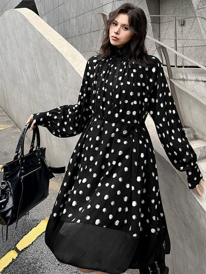 ドットギャザードレス