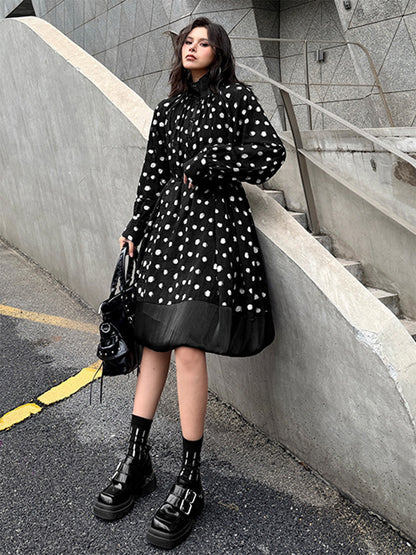 ドットギャザードレス