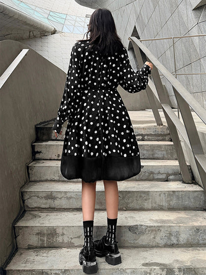 ドットギャザードレス