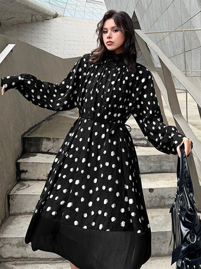 ドットギャザードレス