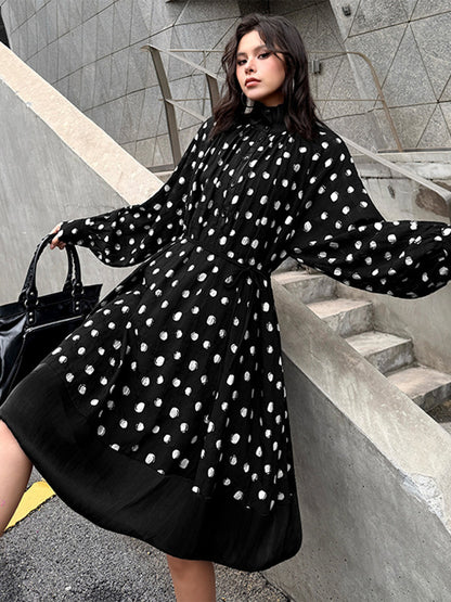 ドットギャザードレス