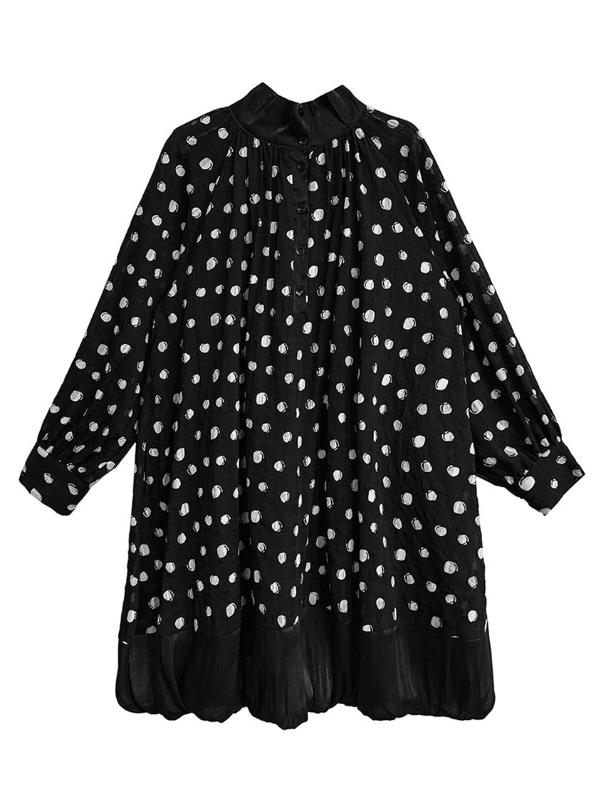 ドットギャザードレス