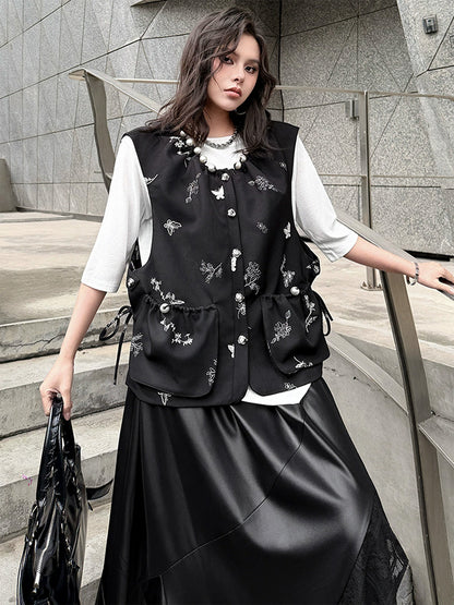 エンブロイダリーパールベスト