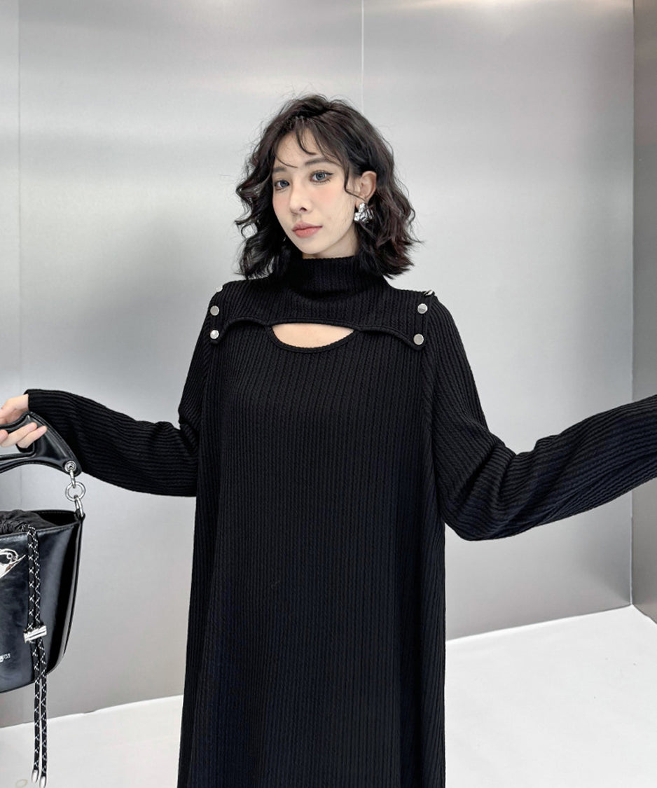 Half Turtleneck Dress