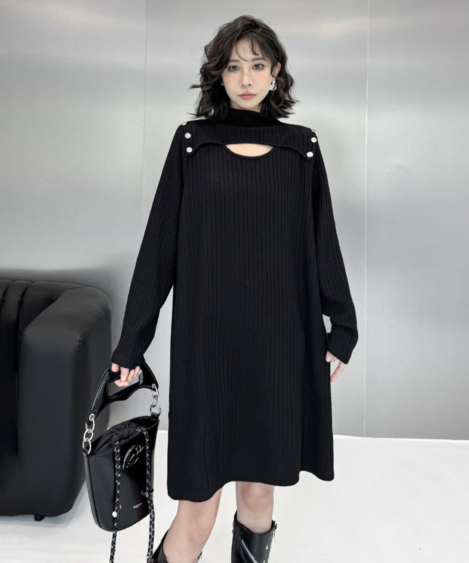 Half Turtleneck Dress