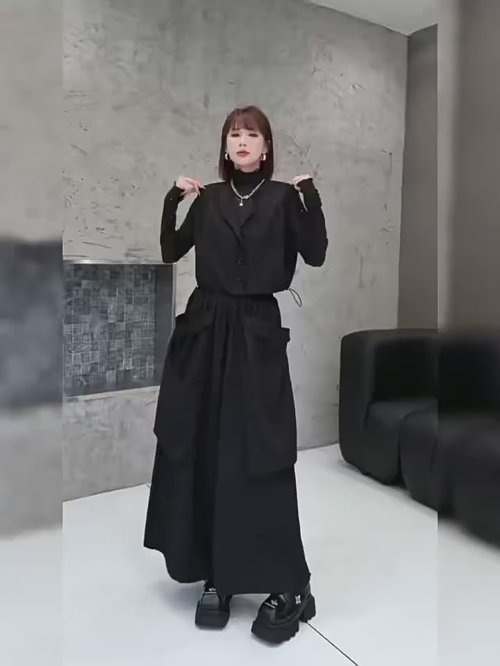 HTA-1155 ベストとワイドパンツ 着用動画