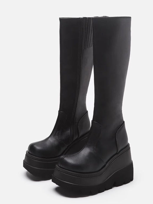 Volume sole long boots
