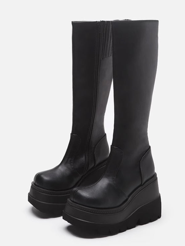 Volume sole long boots