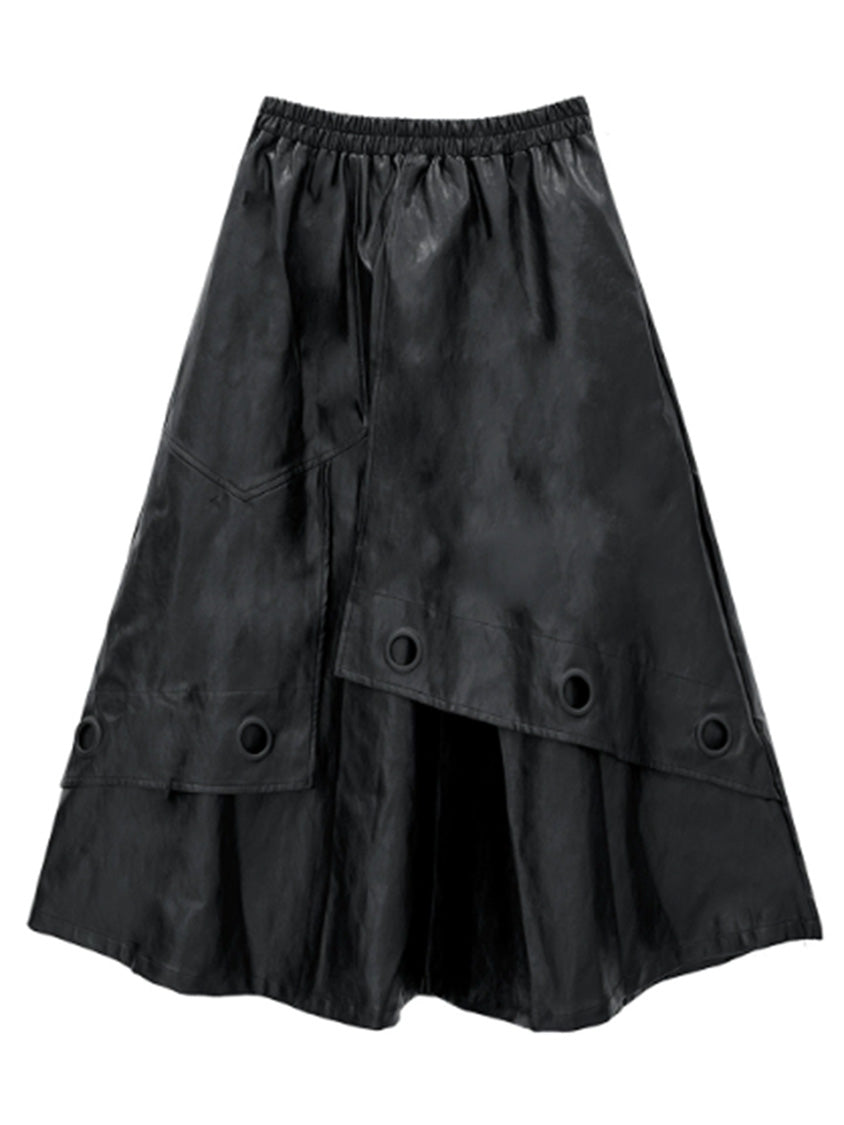 フリンジボーダーニットトップス＆コーティングロングスカートシリーズ