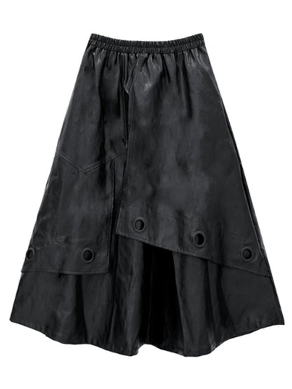 フリンジボーダーニットトップス＆コーティングロングスカートシリーズ