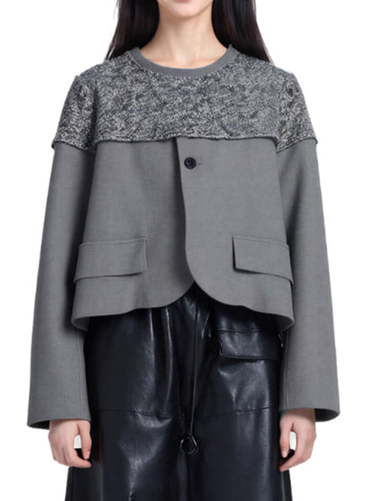 グラデーションテクスチャトップス＆キルティングロングスカートシリーズ