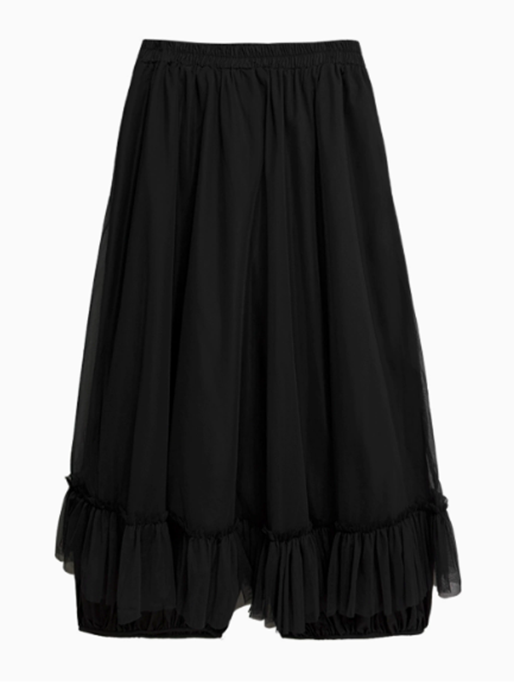 Mesh stitch top and skirt
